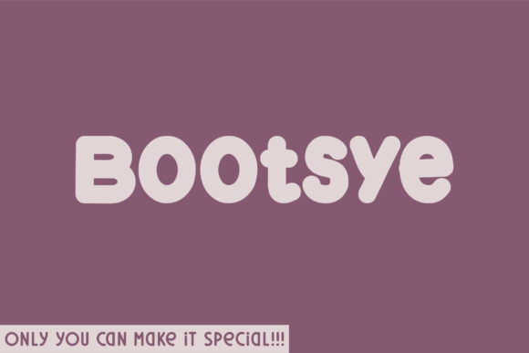 Bootsye: A Versatile Font with a Bold Personality