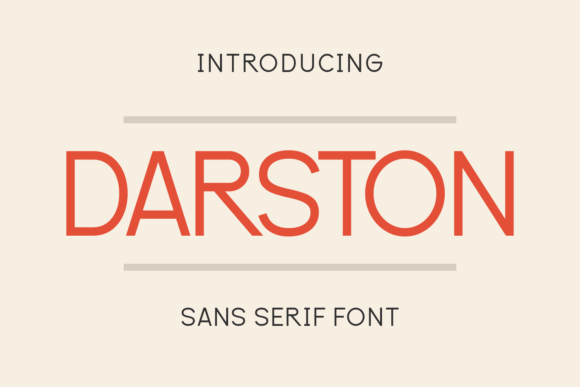 Darston Typeface: A Modern Sans Serif for Clean Digital Branding