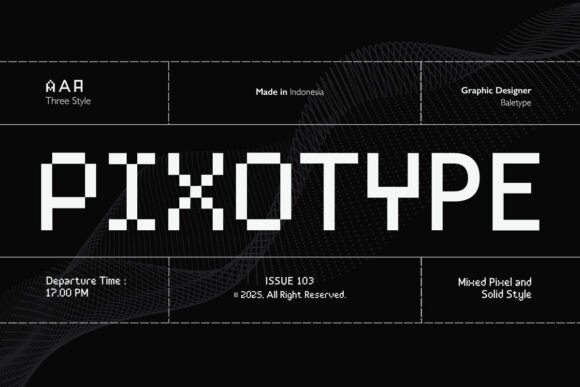 Pixotype: The Pixel Sans Typeface for Modern Craft Projects