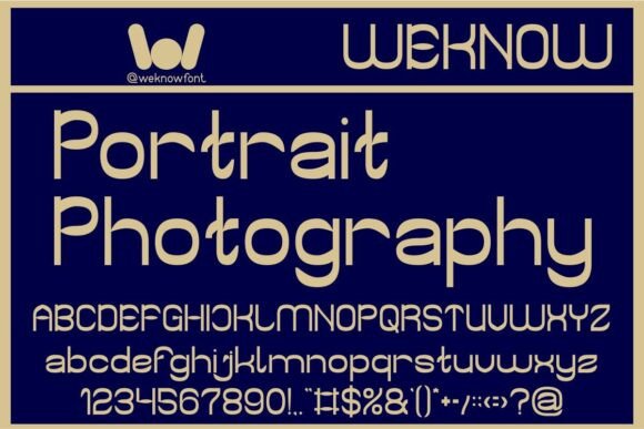 Portrait Photography: A Whimsical Sans Serif for Modern Branding