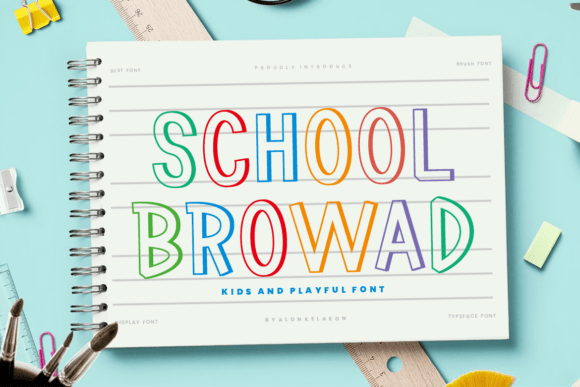 School Browad Typeface: A Sweet Sans Serif for Digital Branding