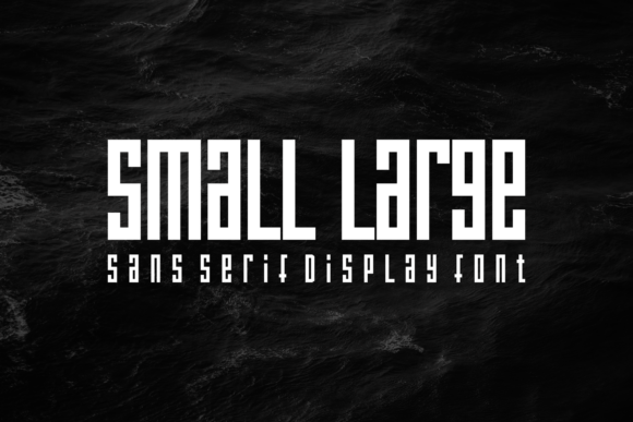 Small Large: A Bold Sans Serif Display Font for Editorial Impact