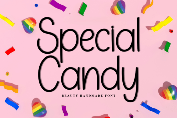 Special Candy Font: Festive Type for Crafty Creations