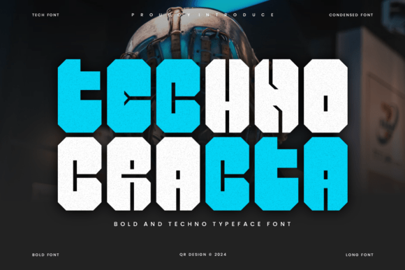 Techno Cracta: The Bold Sans Serif Font for Editorial Impact