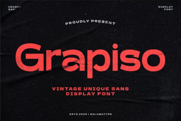Upgrade Your Brand Identity with Grapiso: The Chic Sans Serif Typeface