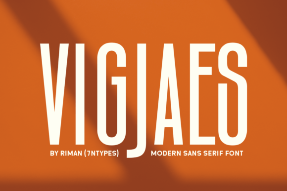Vigjaes: The Condensed Sans Serif Font for Modern Crafters